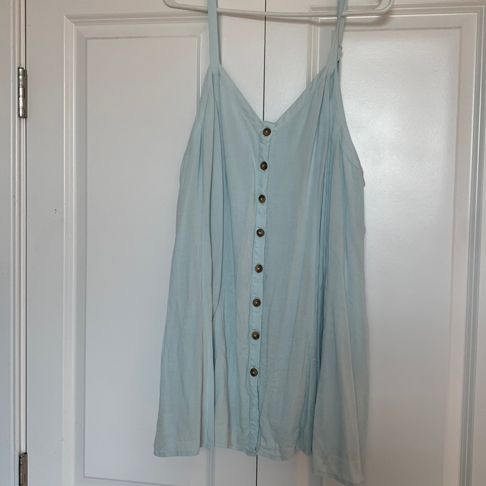 Light Blue Spaghetti Strap Tank